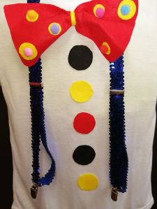 Kids Costumes to Hire - Clown - White Shirt & Tutu